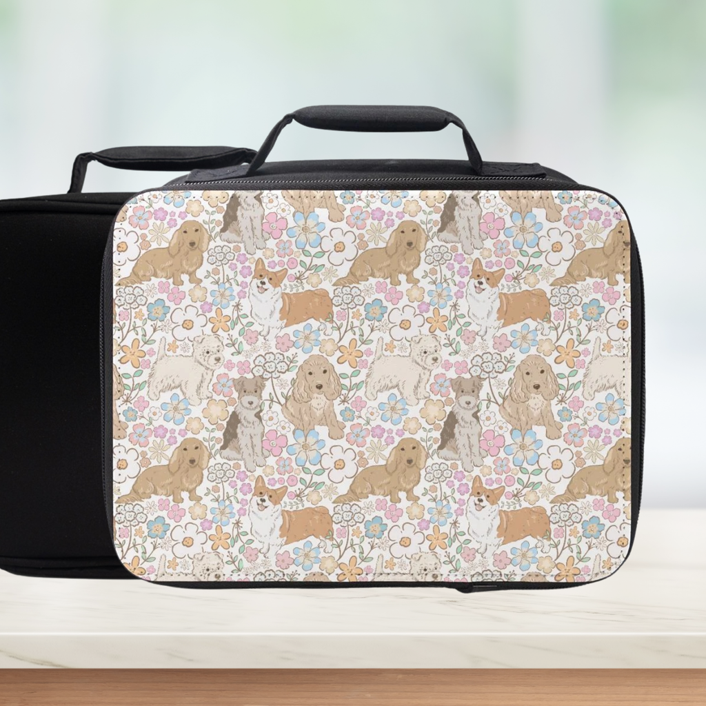 Popular Puppy Dog Pattern Insulated Lunch Bag