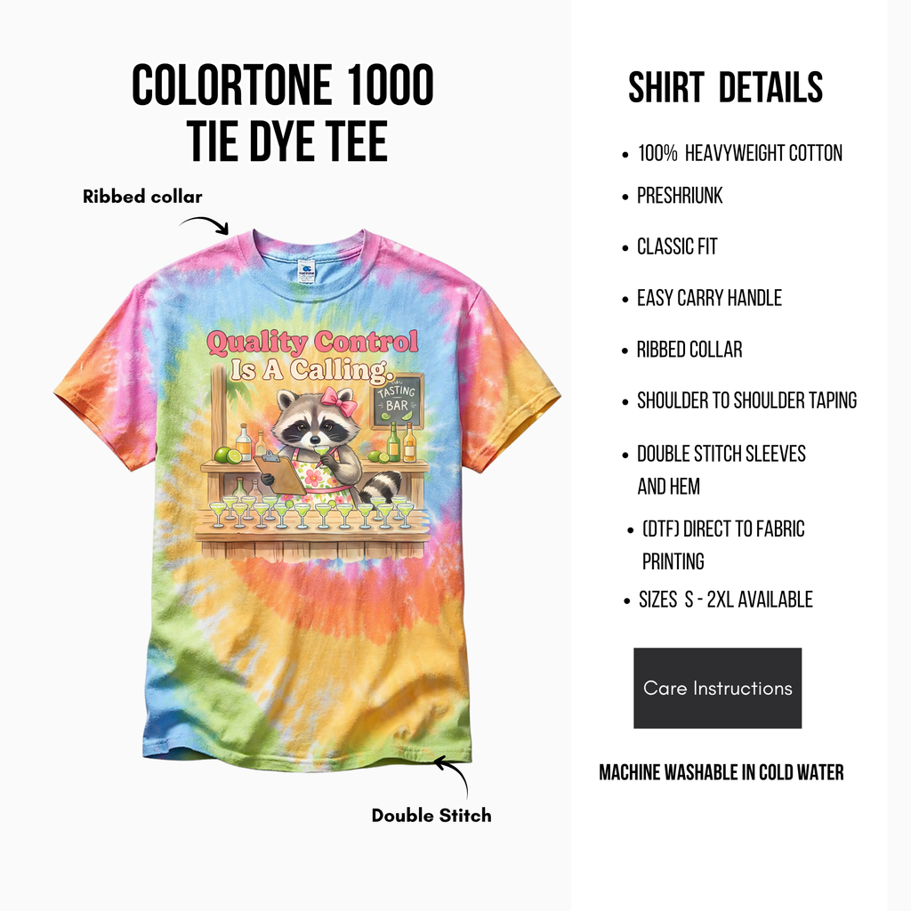 Colortone 1000 Tie Dye Tee Shirt Details