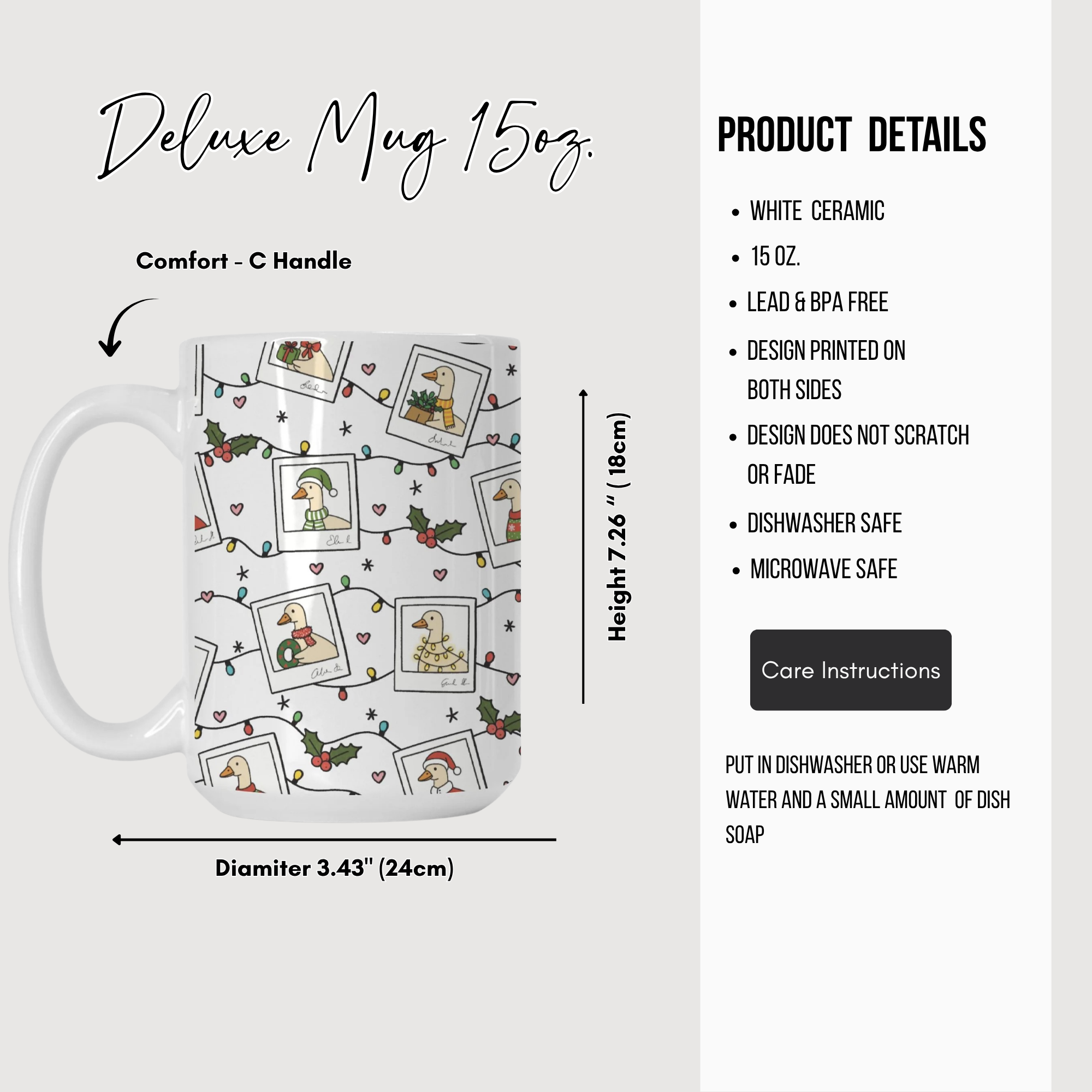 Silly Goose Snapshot Mug Deluxe 15oz.