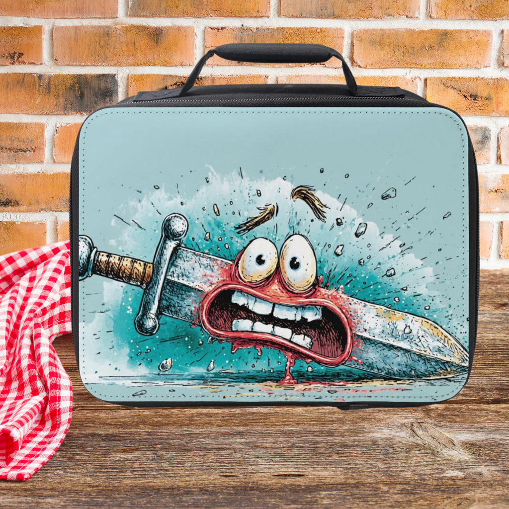 The Traumatized Sword Lunch Bag - Cartoon Art Lunchbox