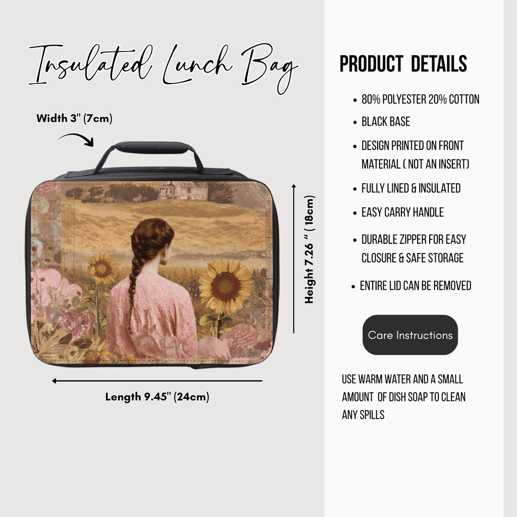 insulated lunch bag details