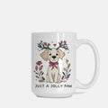 Dog Just A Jolly Paw Christmas Mug Deluxe 15oz.