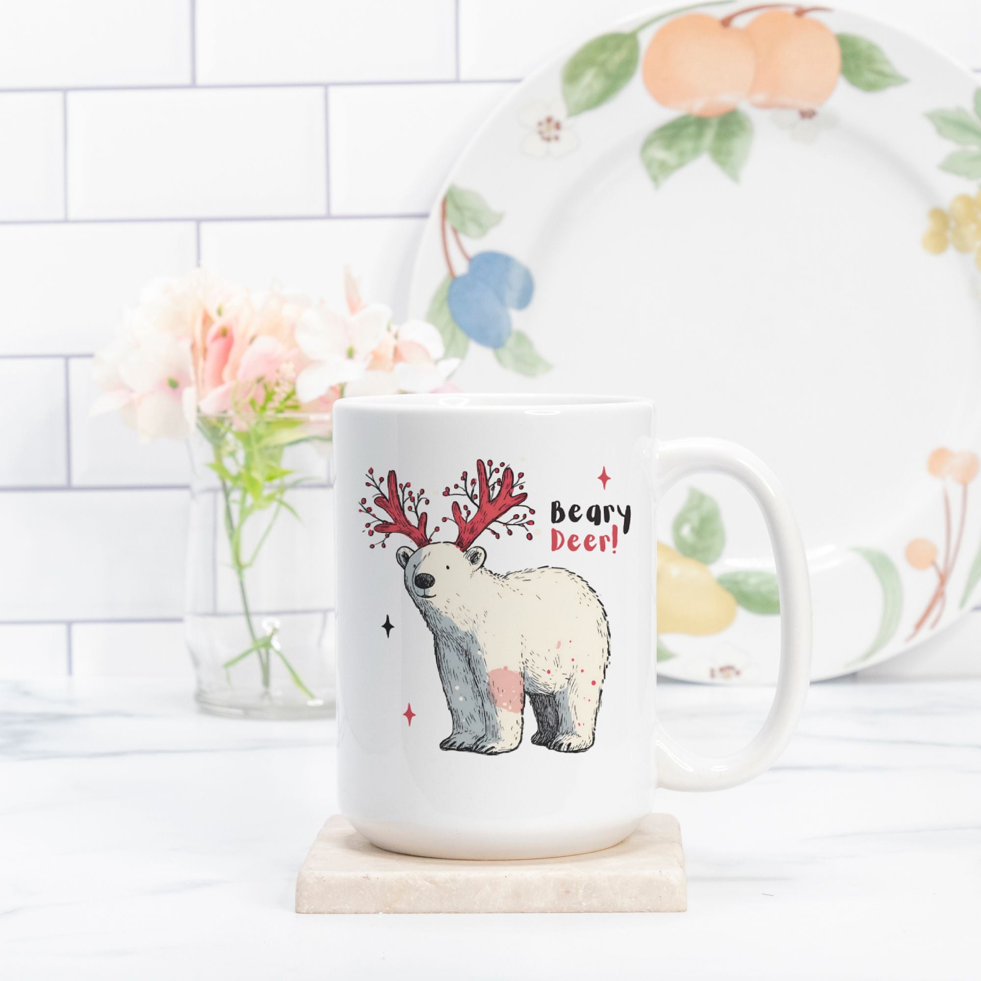 Christmas Polar Bear - Beary Dear Mug Deluxe 15oz.