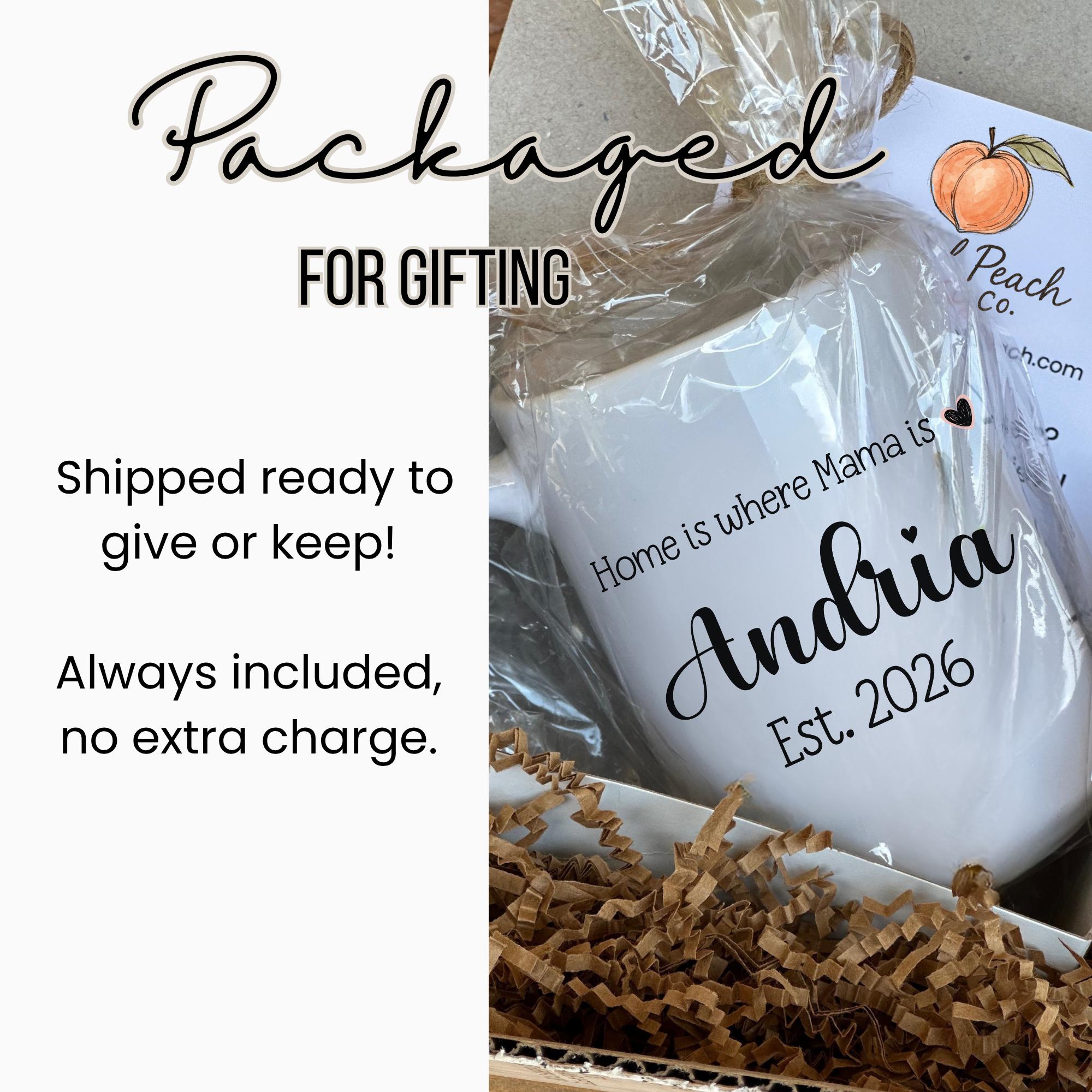 Personalized Mother's State Mug | Custom New Mom Cup, Grandma Gift, Est Year