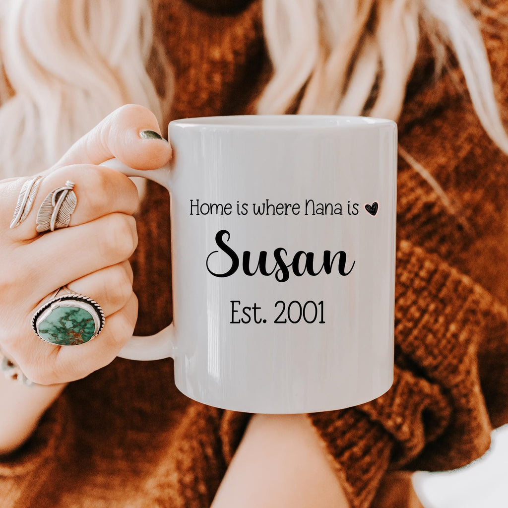 Personalized Mother's State Mug | Custom New Mom Cup, Grandma Gift, Est Year